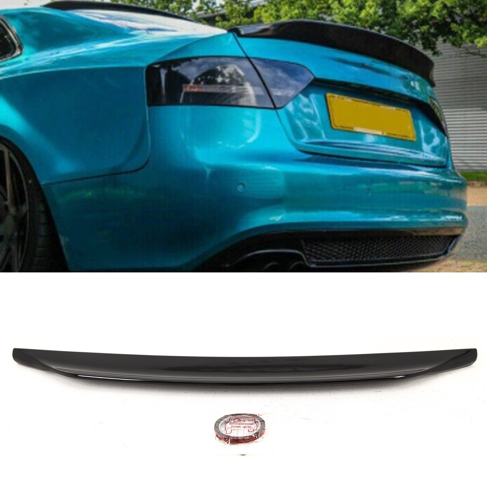 Fits Audi A5 B8 8T3 Coupe 2007-2016 Rear Trunk Boot Lip Spoiler Sport Gloss