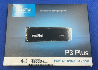 Crucial P3 Plus M.2 4TB SSD NVMe PCIe 4.0 M.2 (CT4000P3PSSD8) - *Top Zustand*