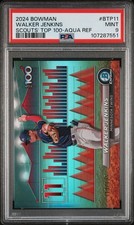 2024 Bowman - Bowman Scouts Top 100 WALKER JENKINS /125 #BTP-11 Aqua Refractor