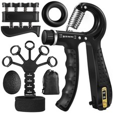 Grip Strength Trainer Kit 5 Pack Adjustable Resistance Hand Gripper,Finger ...