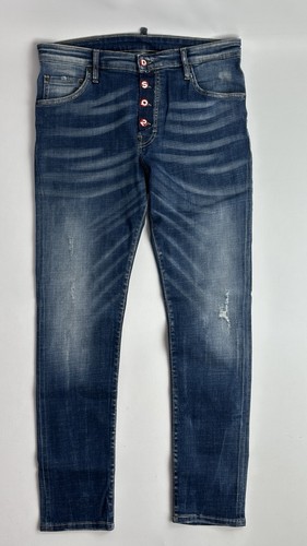 DSQUARED2 Size 50 Tidy Biker Jean Distressed Jeans - Picture 2 of 14