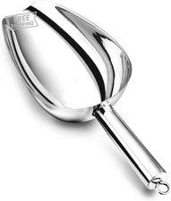 Food Ice Scoop, 24 Ounce Big Stainless Steel Scoop,  Metal Candy Popcor