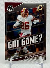 2020 Mosaic Football #GG3 Adrian Peterson Got Game? Insert Washington Redskins