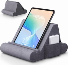 Ergonomic Soft Pillow Tablet Holder for Lap, Bed, and Portable Use