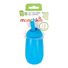 NEW Munchkin Simple Clean Straw Cup 10oz, BLUE