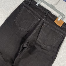 VTG Levis 545 Jeans Mens 38x34 Black 90s Made in USA Grunge Tapered Loose Skate