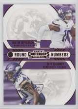 2020 Panini Contenders Round Numbers Ruby Jeff Gladney Justin Jefferson 0d3k
