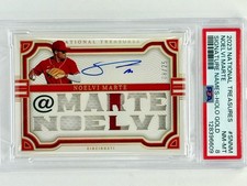 2023 PANINI NATIONAL TREASURES HOLO GOLD SIGS #SNNM NOELVI MARTE RC /25 SSP