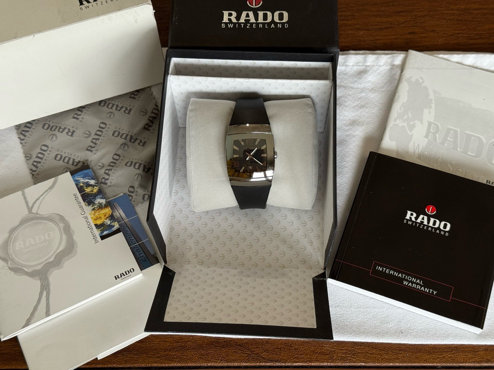 Radio DiaStar ceramic mens watch 156.0599.3 w/ Extra Rubber Braclet