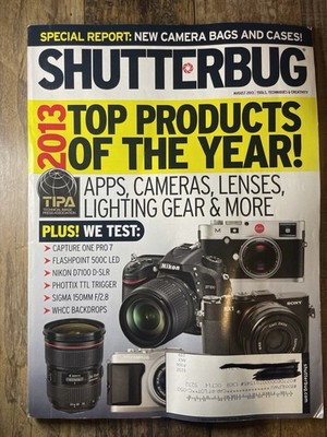 Shutterbug Magazine August 2013   Top Photo Gear of the Year Issue