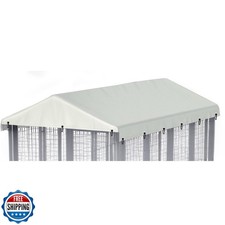 Outdoor Replacement Kennel Cover 5'W x 10'L Made of 600D Waterproof Oxford Cl