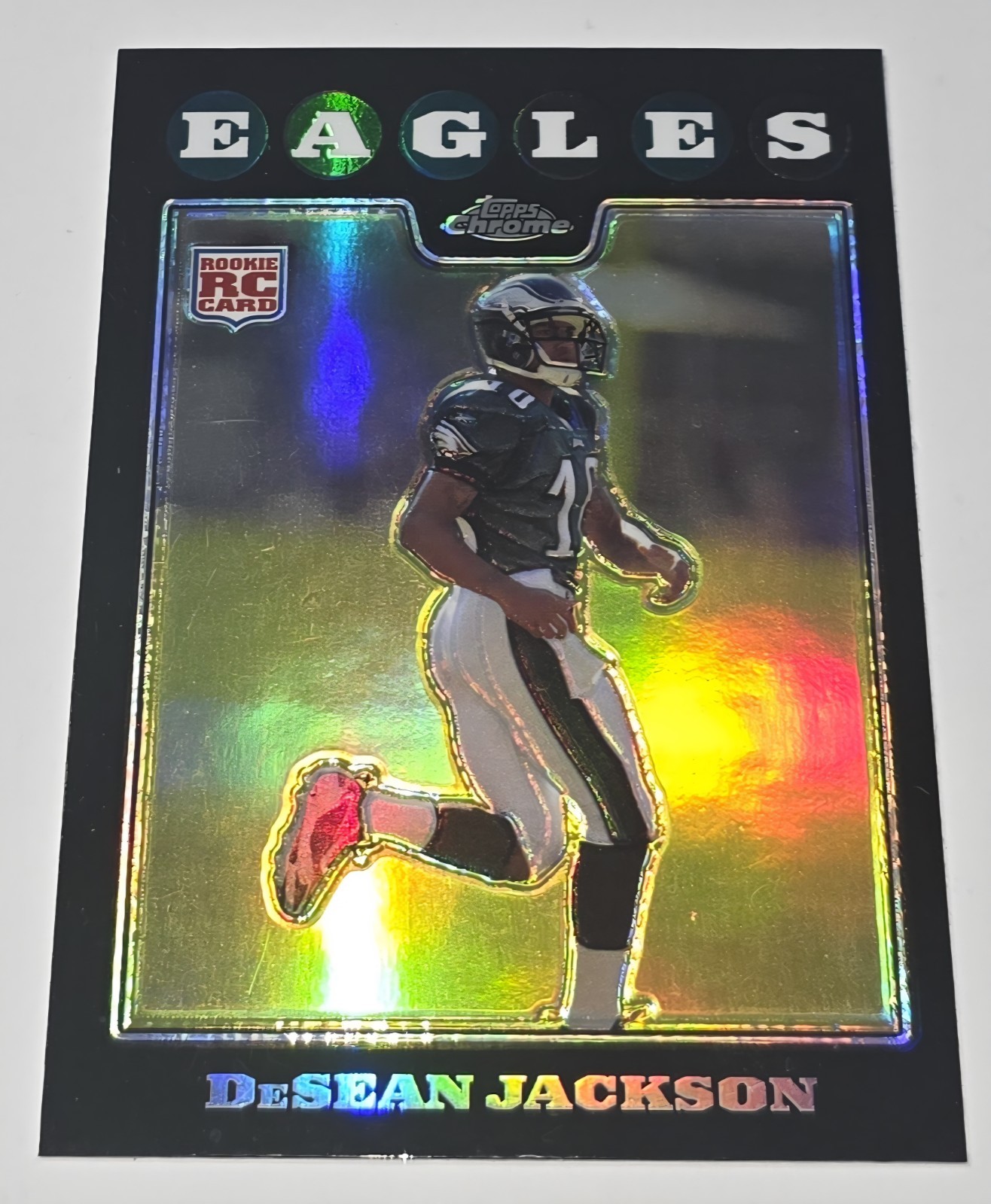 DeSean Jackson 2008 Topps Chrome Refractor RC # TC198 Philadelphia Eagles