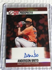 2026 Leaf Pro Set Metal Anderson Brito Tampa Bay Rays Red  SP Auto RC /4