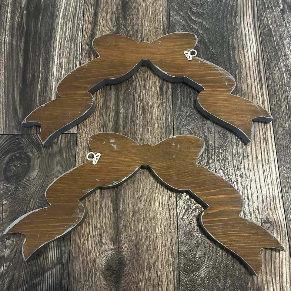 Arcos de madera vintage para pared pintados a mano decoración años 80 país azul y rosa floral Foto 3 de 4