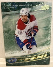 Jonathan Kovacevic 534/599 Ice Premiers 2022-23 UD Ice Hockey NHL Card