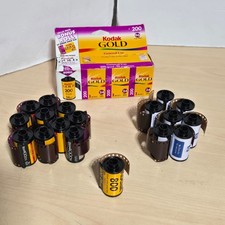 22 roll lot - Kodak Professional BW400CN Film , HP 200, Kodak 200 Gold 35mm