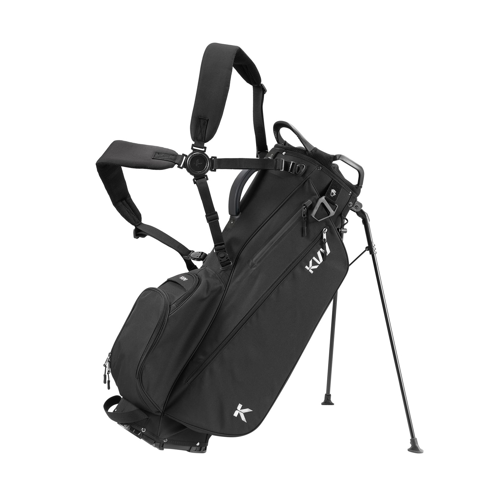 KVV Lightweight Golf Stand Bag with 7 Way Full-Length Dividers, 5 Zippered Po...