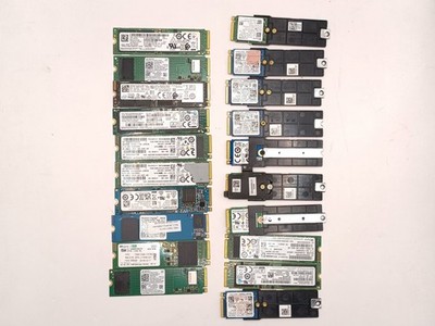 LOT OF 200 Mixed Brands 256GB M.2 NVMe 2280 SSD Solid State Drive