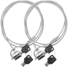 2Sets Laptop Cable Locks Security Hardware Durable Alloy Portable Design