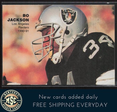 Bo Jackson 1990 M.V.P. Bo Jackson (unlicensed) #9 NM-MT Los Angeles Raiders