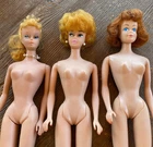 Huge Vintage 1961 Barbie Doll Lot Ponytail #4 Bubblecut & Midge + 200 CLOTHES