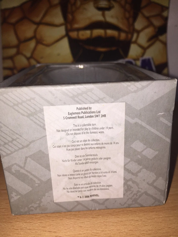 Figura Eaglemoss Clásica Marvel Colección N. 2 F4 THE THING SIN USAR, EN CAJA + Folleto 2010 Foto 3 de 3