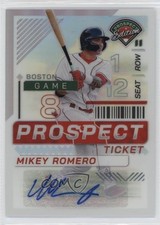 2024 Panini Prospect Edition Silver Prizm Signatures Mikey Romero #79 Auto tj1