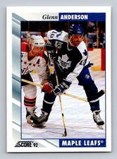 #241 1992-93 Score / Glenn Anderson Toronto Maple Leafs