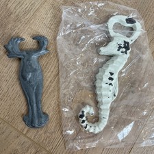 Vintage Bottle Opener Bar Tool Moose White Seahorse Novelty