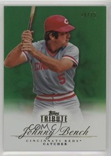 2012 Topps Tribute Green 20/75 Johnny Bench #5 HOF 0x8t