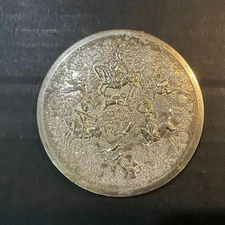 VINTAGE TUSSY SILVER MIRRORED COMPACT POWDER CASE