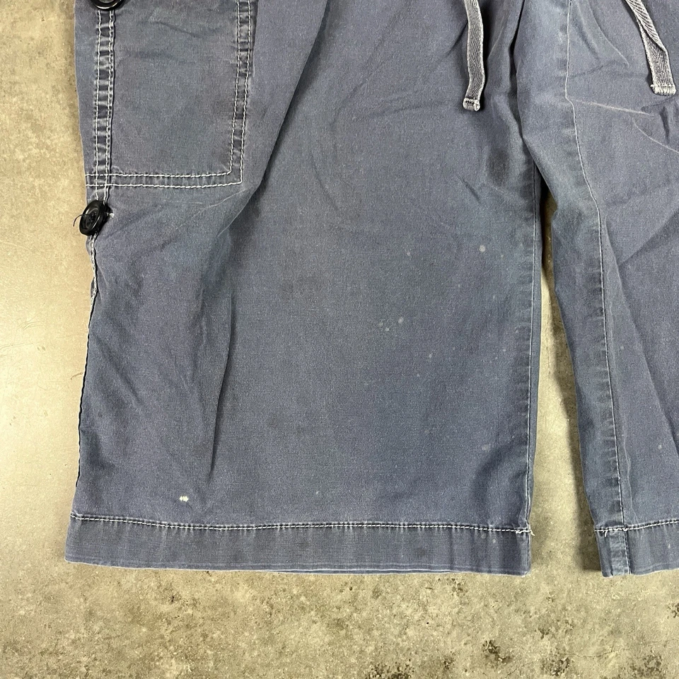 Pantalones Cortos International Concepts Mujer 10 Azul Y2K Carga Beemuda Defectos Usados Foto 2 de 4