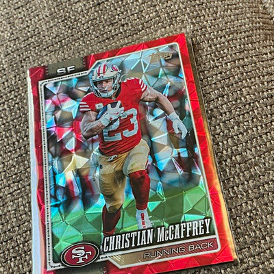 Topps 2026 Flagship Christian McCaffrey Red Diamanté 3/5