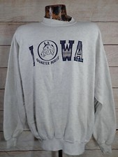 SOFFE Heavy Sweats Vintage IOWA QUARTER HORSE Sweatshirt Mens XXL USA Made