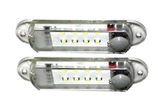 2 X 12V  PICKUP TRUCK BED CAP TOP TOPPER SHELL CAMPER TONNEAU LED DOME LIGHT SET