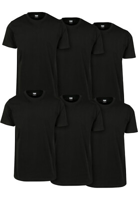 Urban Classics Herren T-Shirt Shirt Basic Shirts Basic Tee TB2684 S-XXL SCHWARZ