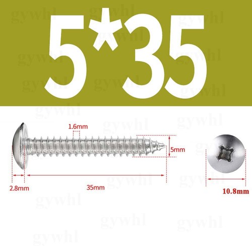 A2 / A4 Stainless Steel Phillips Large Flat Head Self Tapping Screw Wood Screws - Picture 76 of 133