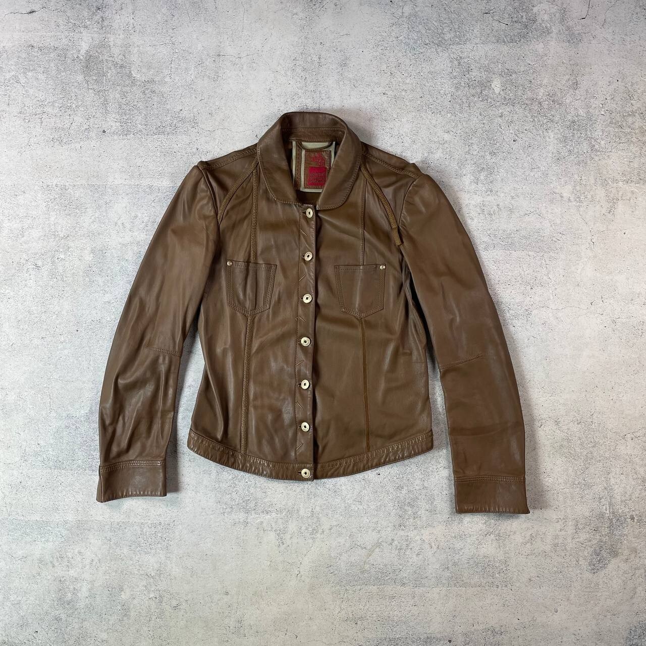 MARITHÉ FRANCOIS GIRBAUD PATCHWORK LEATHER JACKET - image 1