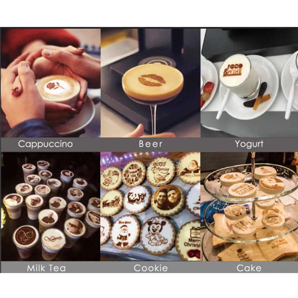 Automatic Latte Art Machine Coffee Printer Food Surface Printer Caramel  Wifi