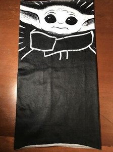 STAR WARS THE MANDALORIAN THE CHILD BLACK & WHITE NECK GAITER PPE Accessory NIP