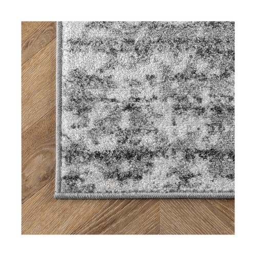 Alfombra de área rectangular de 3'x5' tonos gris brumosos 100% resistente a las manchas de polipropileno - Imagen 3 de 8