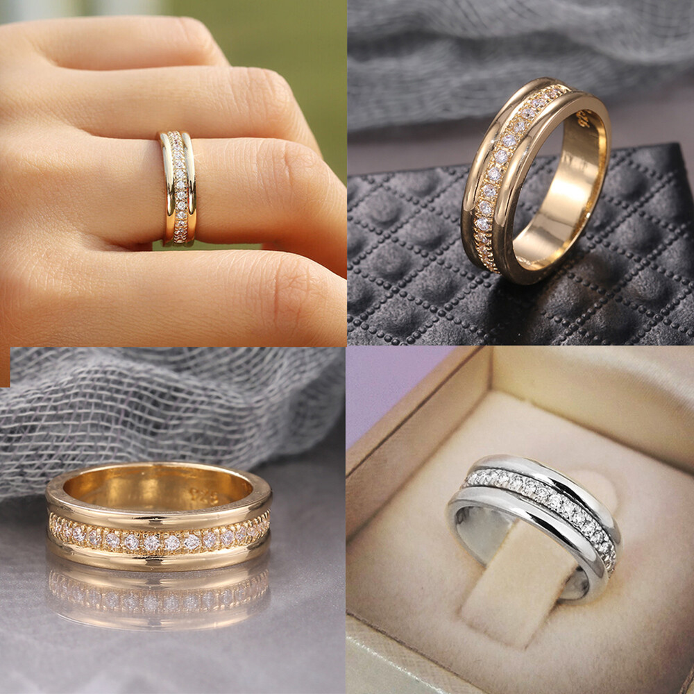 Modering Gold Zirkonia Anelli Da Donna Anello Da Dito/Schmuck Reifri .