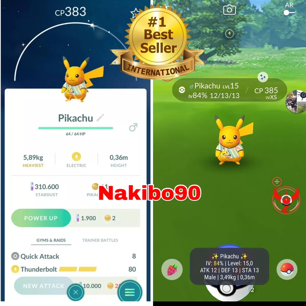 Pokémon Go Shiny Pikachu World Championships 2023 - P T C - Trade