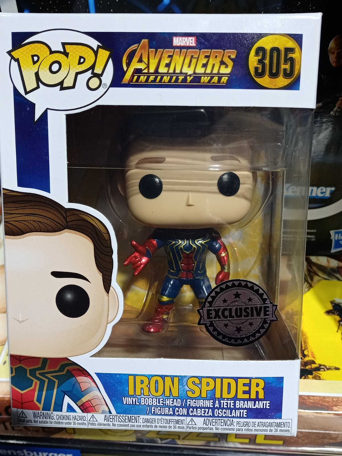 Figurine Funko Pop Iron Spider Avengers Infinity War Marvel de 9 cm
