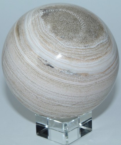 Madagascar Pale Wood Jasper Sphere / 3.00" (76.20 mm) / 21.8 oz (618.01 gr) 3226 - Picture 6 of 19