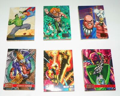 DC VERSUS VS MARVEL COMICS COMPLETE BASE CARD SET OF 100 COMIC