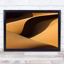Light Or Shadow Abstract Desert Sand Dune Dunes Geometry Shapes Wall Art Print
