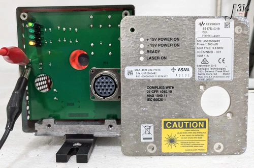 35312 KEYSIGHT LASER HEAD, POWER: 360uW, 3.9MHZ, ASML 4022.454.71616 5517D-C19