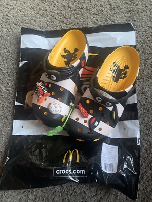 McDonald's Hamburglar × Crocs Classic Clog Size M8/W10 In Hand Fast Free Ship
