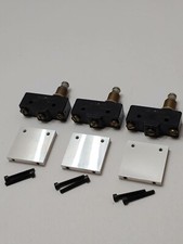 LOT of 3 MICRO SWITCH BZ-2RQ1-A2 Plunger Switch with Mounting Plate Screws